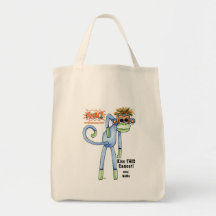 SMAC! Sock Monkeys Against Cancer - NoMo Tote Bag