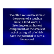 Small Acts of Caring Post Cards
