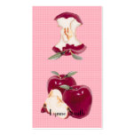 Small Apple Bookmark - add your own magnet Business Cards