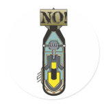Small Atomic Bomb NO! stickers