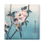 Small Bird On Sakura Branch 桜の枝にとまる小鳥 magnets