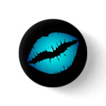 Small Blue Lips Button buttons