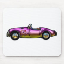 small classic sports car mousepad