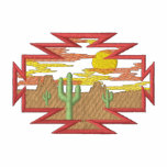 Small Desert Scene embroidered shirts