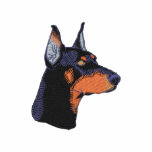 Small Doberman Head embroidered shirts