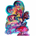Small Elf of Mushrooms photo sculptures