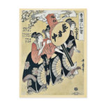 Small festival lantern by Kitagawa, Utamaro Ukiyo postcards