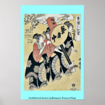 Small festival lantern by Kitagawa, Utamaro Ukiyo posters