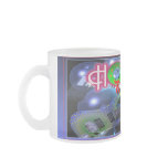 Small glass Holiday cup with guitars and keyboard mugs