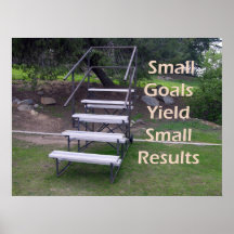 Small goals small results poster