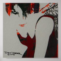 Small Grey Shadow Fairy Poster