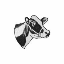 Small Holstein Head Embroidered Polo Shirt