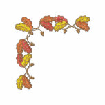 Small Oak Leaf Corner embroidered shirts