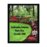Small Plush Green Landscape Lawn Care Business flyers