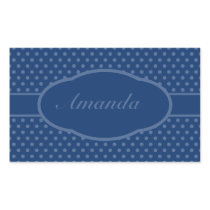 Small San Marino Blue Dots on Sapphire Blue Rectangle Sticker