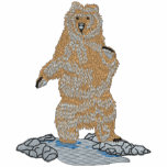 Small Standing Grizzly embroidered shirts