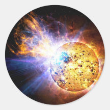 Small Star Large Flare Sticker