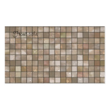 Small Tan Floor Tile Background Business Card