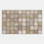 Small Tan Floor Tile Background Rectangle Sticker