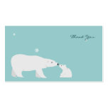 Small Thank You Card: Polar Bear business cards