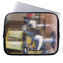 Small Town Barber Shop Computer Sleeves