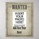 SMALL --- WANTED POSTER template posters