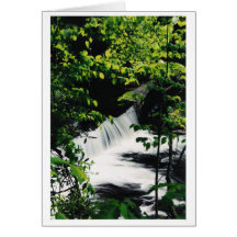 Small Waterfall on the Bald River Greeting Card