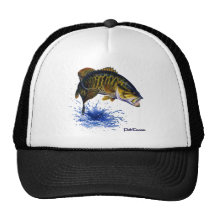 Smallmouth Bass leaping Hats