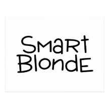 Smart Blonde Post Card
