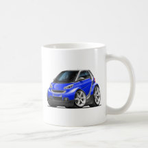 Smart Blue Car Mugs