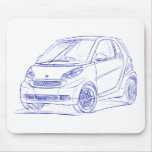 Smart ForTwo sketch mousepads