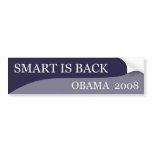 Smart is Back Bumper Sticker bumper stickers
