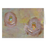 Smart owl art legal facts fun unique art painting cards