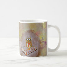 Smart owl art legal facts fun unique art painting coffee mugs