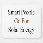 Smart People Go For Solar Energy mousepads