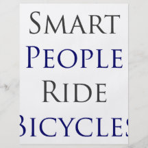 Smart People Ride Bicycles Personalised Flyer