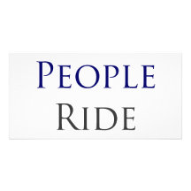 Smart People Ride Bicycles Personalised Photo Card