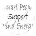 Smart People Support Wind Energy stickers