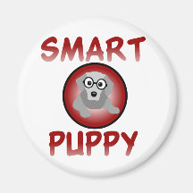 Smart Puppy Refrigerator Magnets