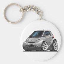 Smart Silver Car Key Chain