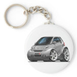 Smart Silver Car keychains