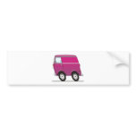 Smart Van Pink bumper stickers