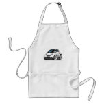 Smart White Car aprons