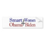 Smart Women for Obama Biden Bumper Stickers