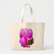 Smarter Elephant Canvas Bag
