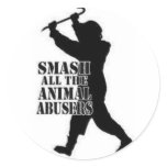 Smash Animal Abusers stickers