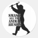 Smash Animal Abusers Stickers