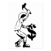 Smash Capitalism Postcard