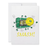 smash tennis ball ripping thru invitations