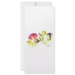 Smashed Flowers Colourful on white rack cards